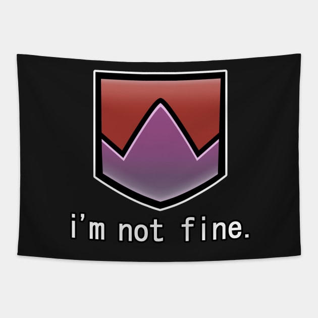 "I'm Not Fine" Damage Down [FFXIV] Tapestry by BanannaWaffles