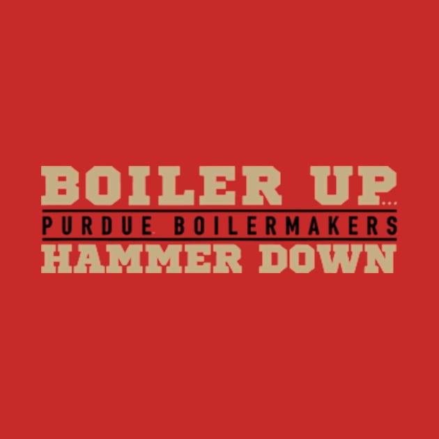 Purdue University Boilermakers Between The Lines by YASSIN DESIGNER