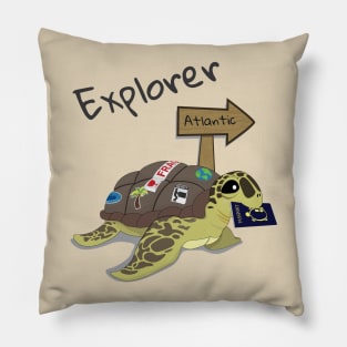 The Sea Turtle Explorer Pillow