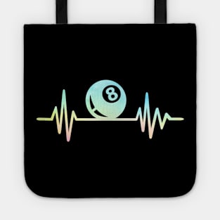 Ecg Heartbeat Graphic Billiards Player Pool Snooker Cue Tote