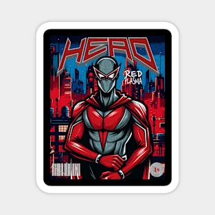 Hero Red Plasma Magnet