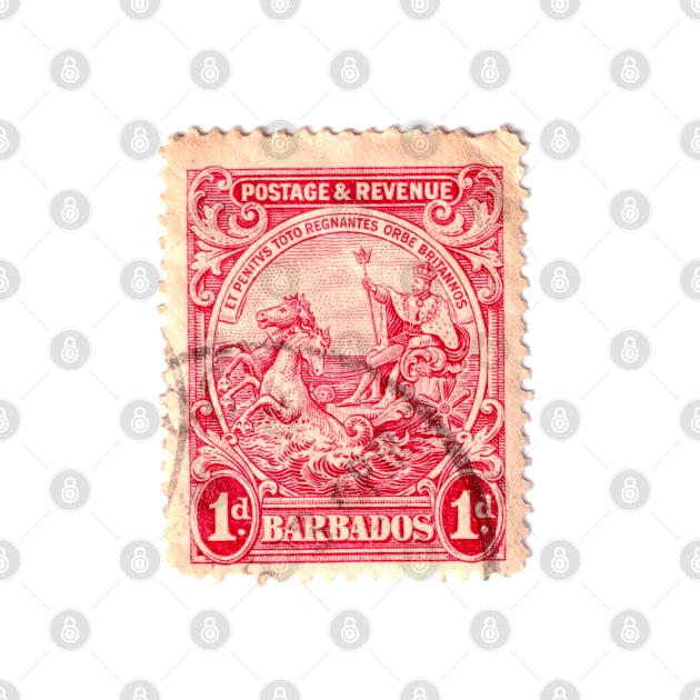 Barbados stamp, 1925 by rogerstrawberry