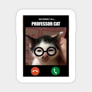 Nerd Cat Professor Magnet