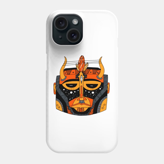 Orangrey African Mask No 8 Phone Case by kenallouis