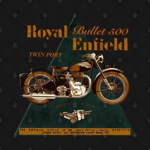 The Legendary Royal Enfield Bullet 500 Twin Port by MotorManiac by MotorManiac