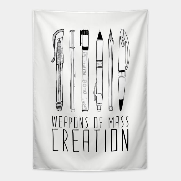 Weapons Of Mass Creation Tapestry by BiancaGreen