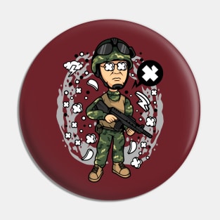 Military big head Pin