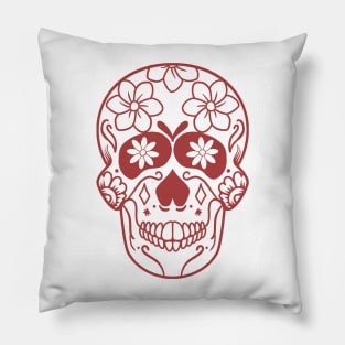 Mexican Skull Dia de los muertos Day of the dead Pillow