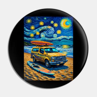 Bronco on starry night Pin