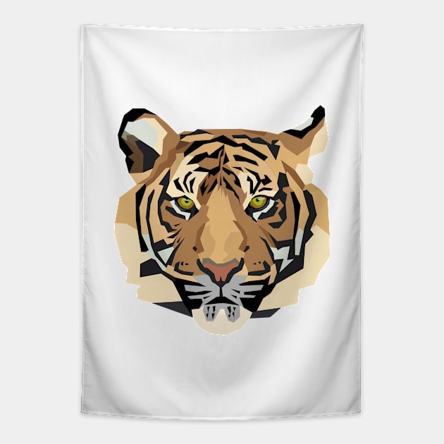 Polygon Tiger Tapestry by InfinityTone