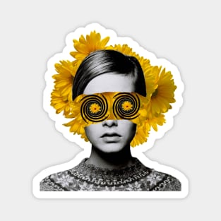 Sunflower vision Magnet