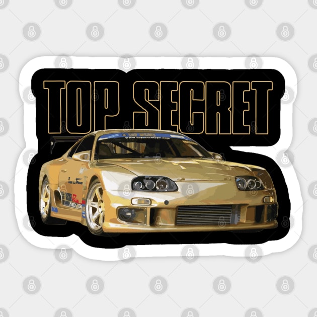 Top Secret's Smokey Nagata supra mk4 2JZ-GTE RB26 - Toyota Supra - Sticker  | TeePublic