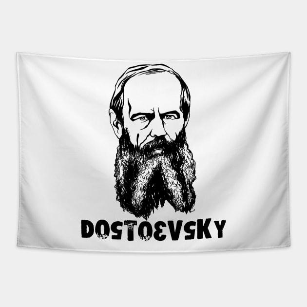 Dostoevsky 1 Tapestry by HelenaCooper