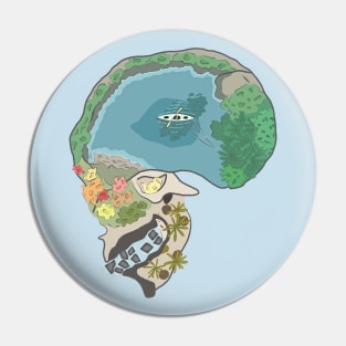 Skull Island Pin