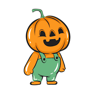 Mr Pumpkin with his green overalls T-Shirt