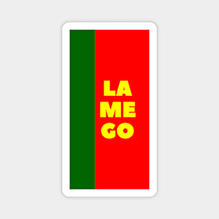 Lamego in Portuguese Flag Colors Vertical Magnet