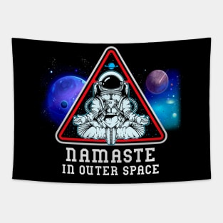 Namaste in Outer Space Tapestry