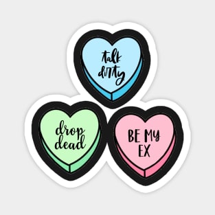 Valentine’s Day Candy Conversation Hearts Sassy Magnet