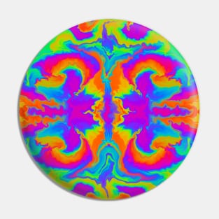 Tie-dye, digital fluid pour Pin