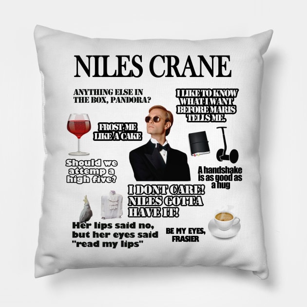 niles crane Pillow by aluap1006