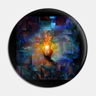 Burning mind Pin