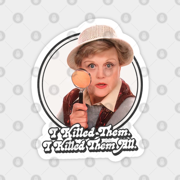 Murder She Wrote / 80s Retro TV Design Magnet by DankFutura