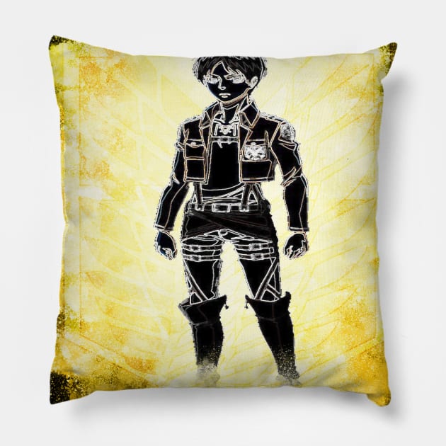 eren jaegar Pillow by Sakent