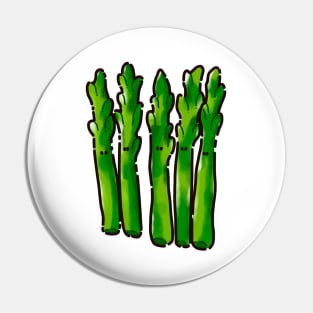 Asparagus Brothers Pin