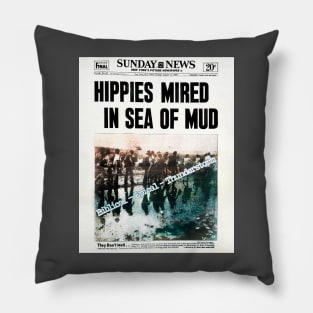 Woodstock News Print - Band Promo Pillow