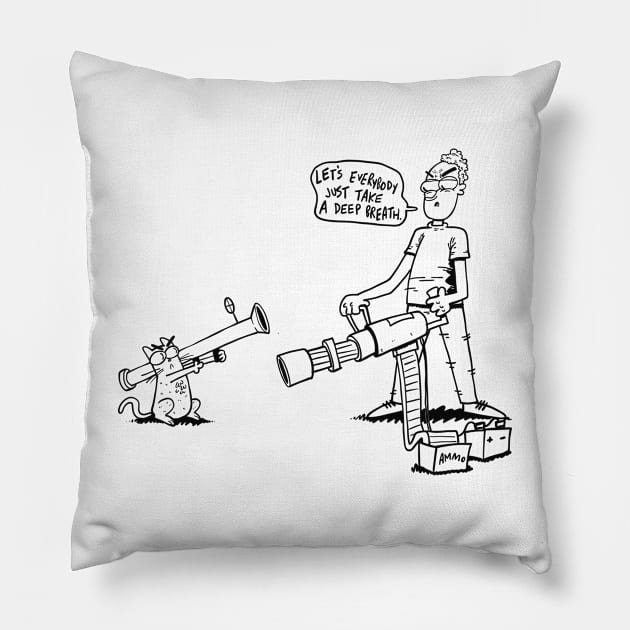 Stand off Pillow by neilkohney