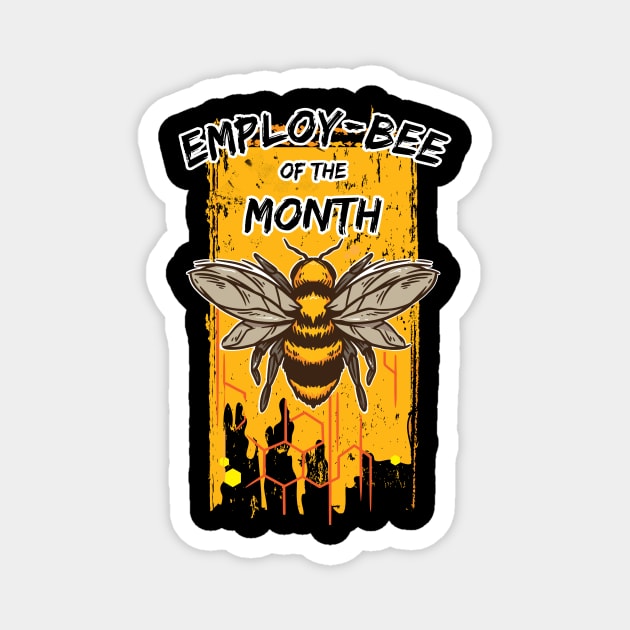 Honey Bee Design for a Beekeeper Magnet by MGO Design