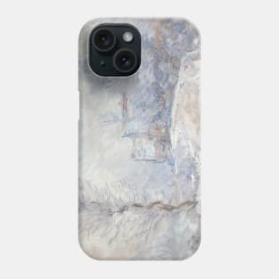 L'entree de Giverny Sous la Neige by Claude Monet Phone Case