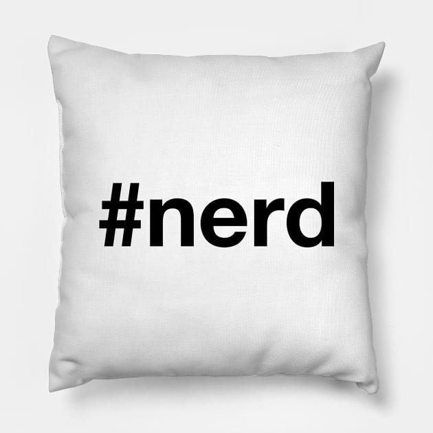 NERD Hashtag Pillow by eyesblau
