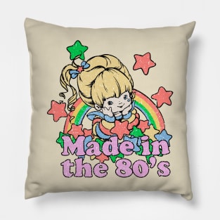 rainbow brite made in the 80s Pillow