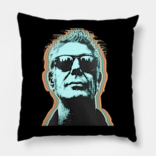 Retro Anthony Bourdain Pillow