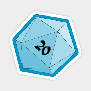 d20 light - 20! Magnet