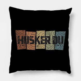 Hüsker Dü Retro Pattern Pillow