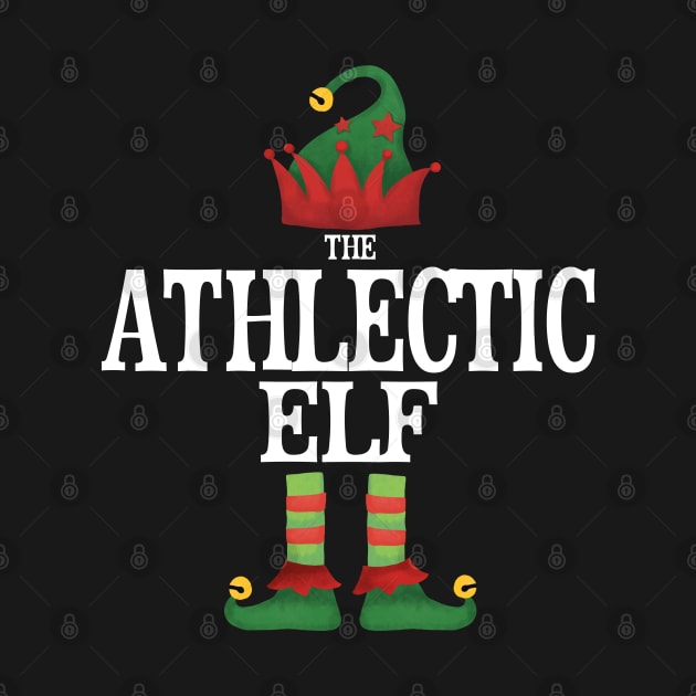 Athlectic Elf Matching Family Group Christmas Party Pajamas by uglygiftideas