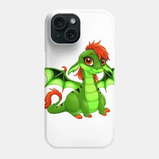 Baby dragon with cute eye Phone Case