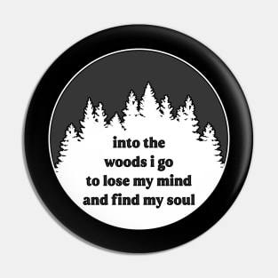 Into the Woods Circle Pin