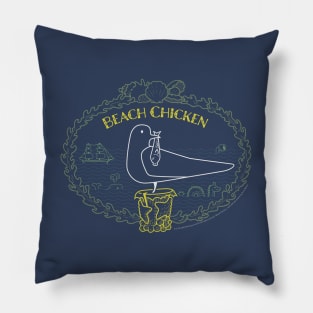 Beach Chicken Pillow