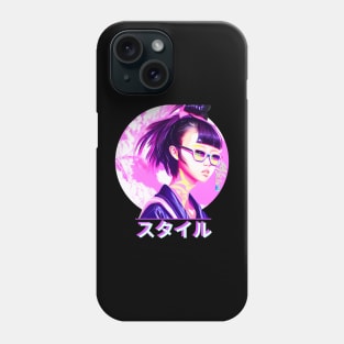 Vaporwave Aesthetic Japanese Girl Phone Case