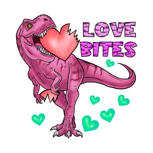 Love Bites Anti-Valentine's Day T-Rex T-Shirt