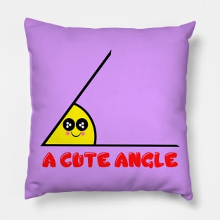 acute angle Pillow