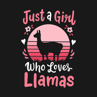 Llamas Llama Lover Retro T-Shirt