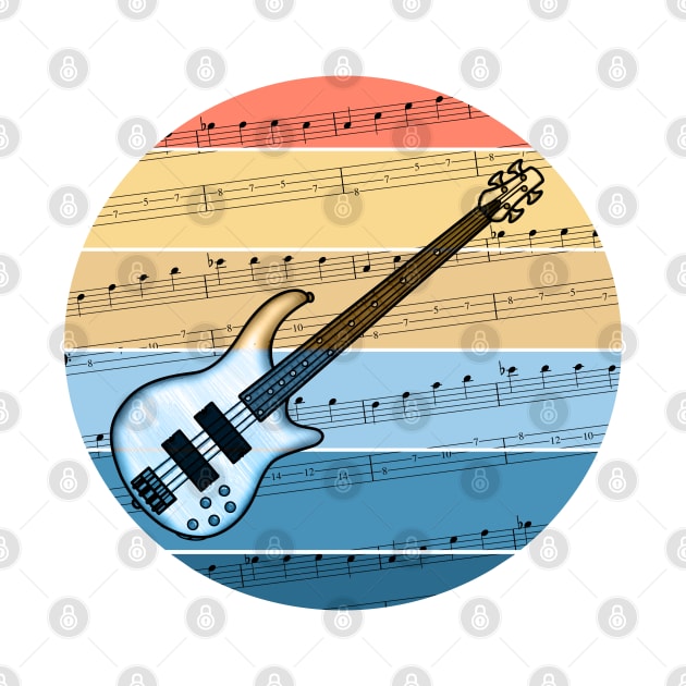 Bass Guitar Music Notation Bassist Musician by doodlerob