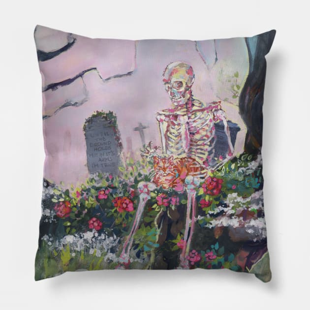 Inner Peace - Tempera Painting Pillow by gentlecheese