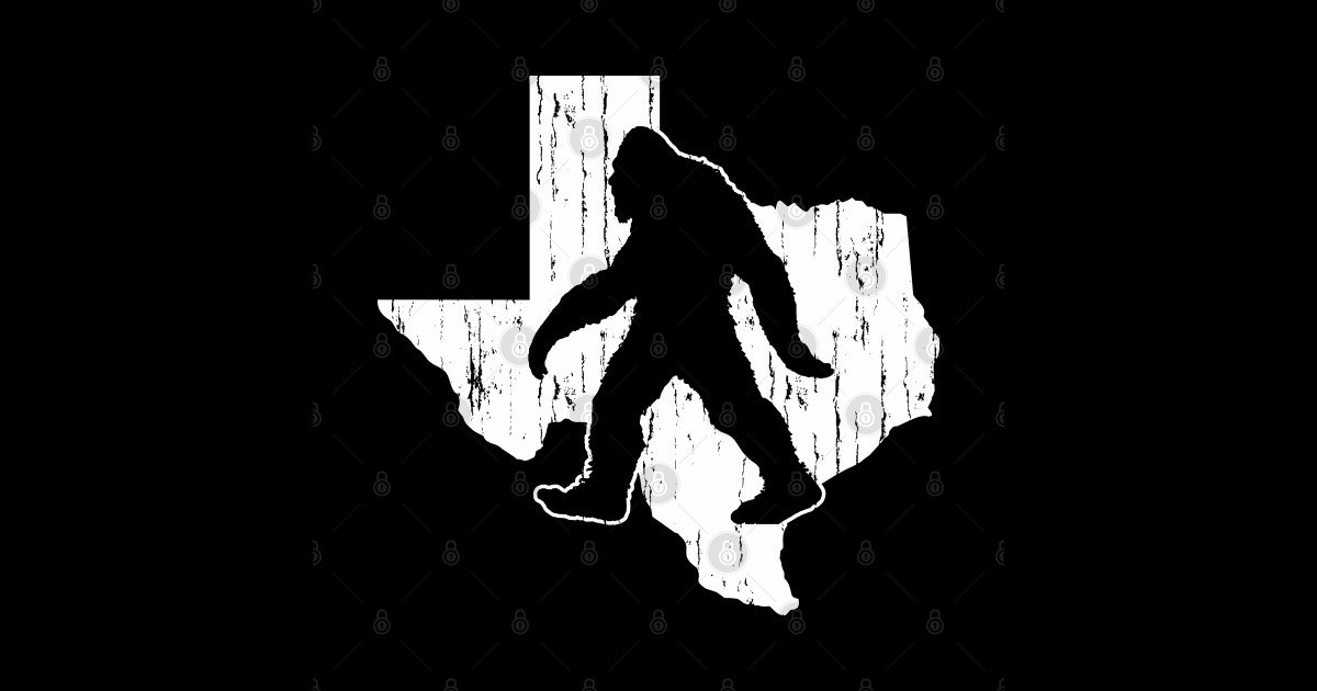 Bigfoot Country Texas Bigfoot Sticker TeePublic