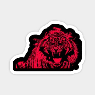 Tiger Red Head 05 Magnet