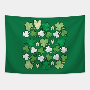 Shamrocks & Love - Saint Patrick’s Day Pattern Tapestry